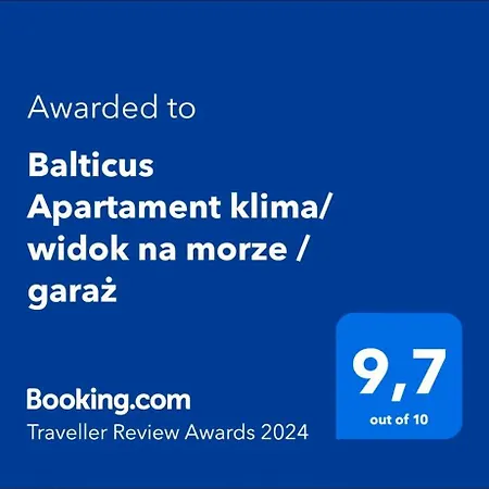 Balticus Apartament 2 Pokoje, 5-pietro, Klimatyzacja, Widok Na Morze, Duzy Balkon, Garaz, Internet Miedzyzdroje